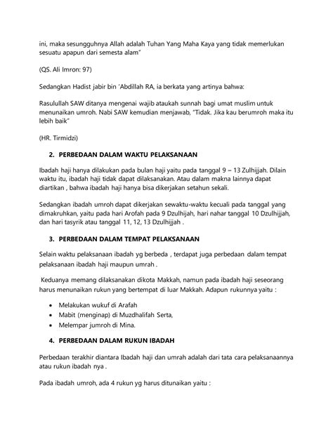 Perbedaan Haji Dan Umrah Pdf