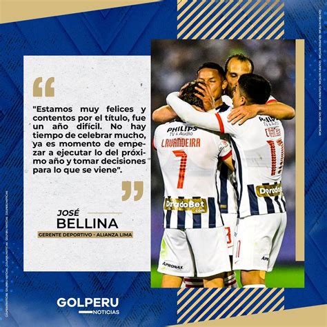 GOLPERU on Twitter PENSANDO EN EL TRICAMPEONATO José Bellina