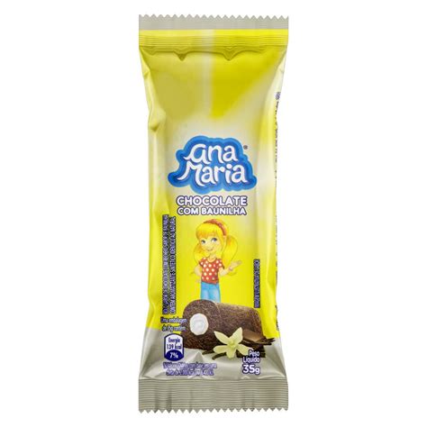 Bolo Chocolate Recheio Baunilha Ana Maria Pacote 35g Super José