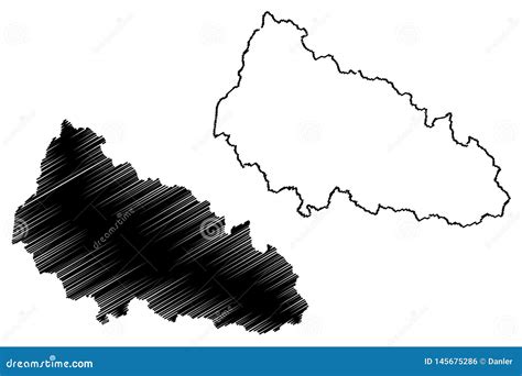 Zakarpattia Oblast Map Vector Stock Vector - Illustration of country ...