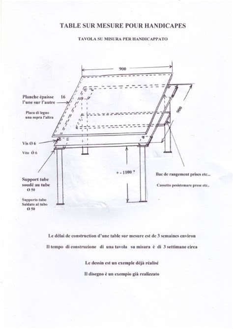 Table Sur Mesure