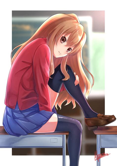 Safebooru 1girl Aisaka Taiga Alpaca Alpaca00011 Bangs Between Legs