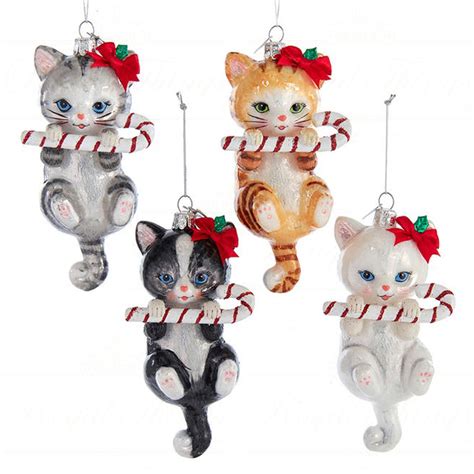 Cat with Candy Cane | Xmas ornaments | Royal Things