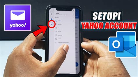 How To Add Yahoo Mail In Outlook On Iphone Youtube