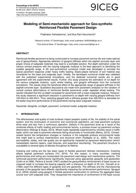 Pdf Modeling Of Semi Mechanistic Approach For Geo Synthetic