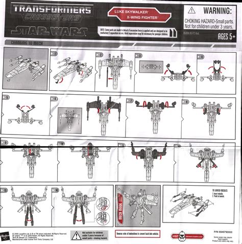 Star Wars Luke Skywalker to X-Wing Starfighter (Transformers ...