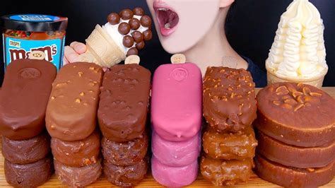 Asmr Maltesers Magnum Chocolate Ice Cream Dessert Nutella Mandms Mukbang