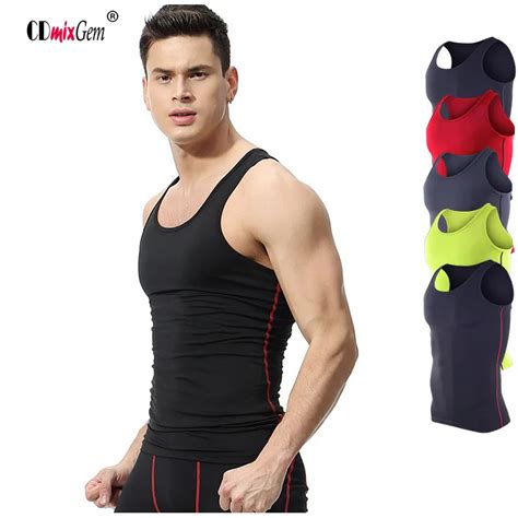 Sports Vest Mens Elastic Quick Drying Pro Fitness Vest Training