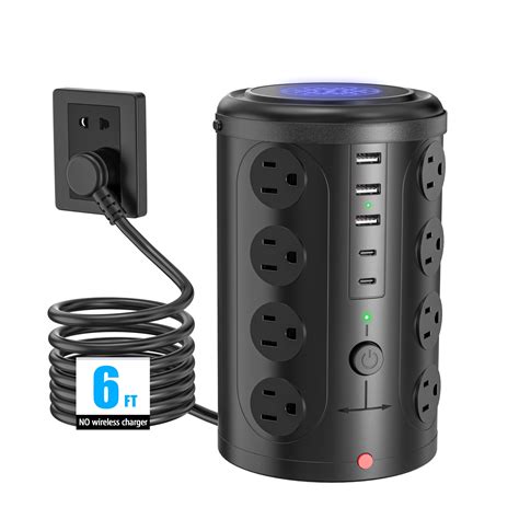 Amazon.com: Tower Power Strip Surge Protector with 16 Outlets and 5 USB