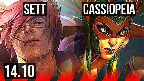 SETT Vs CASSIOPEIA TOP 65 Winrate KR Master 14 10 YouTube