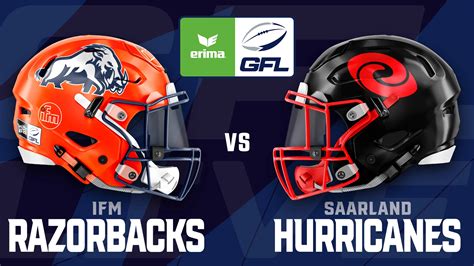 Gfl Ifm Razorbacks Ravensburg Vs Saarland Hurricanes Video