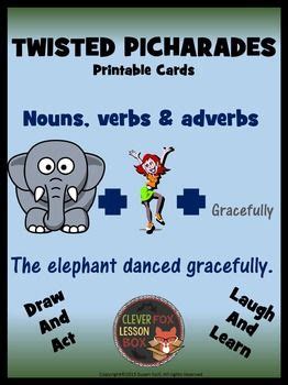 Charades - Nouns and Verbs | Nouns and verbs, Nouns, Student drawing