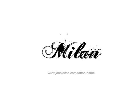 Milan Name Tattoo Designs | Name tattoos, Name tattoo, Milan name