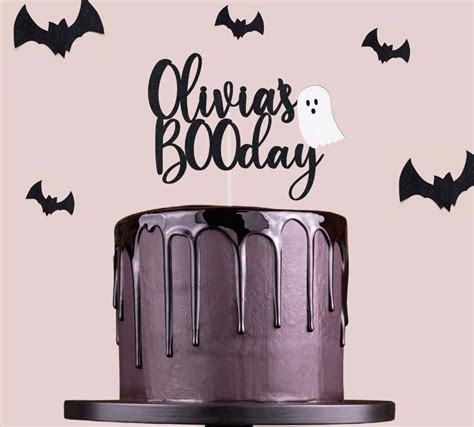 Happy BOO Day Cake Topper, Halloween Cake Topper, Ghost Cake Topper ...