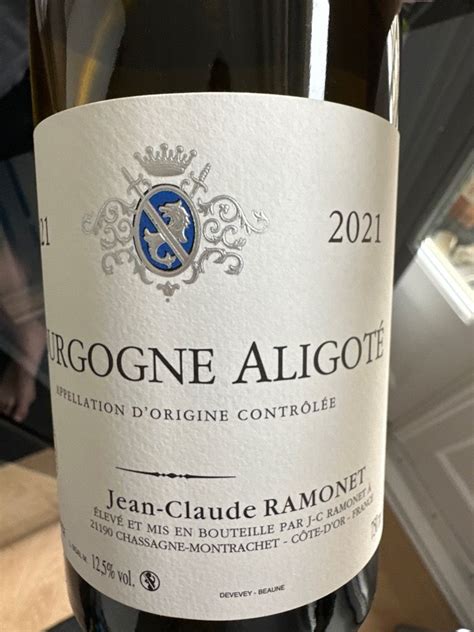 Jean Claude Ramonet Bourgogne Aligot France Burgundy Bourgogne