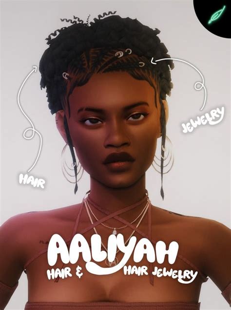 Get More From Thatonegreenleaf On Patreon In Sims Hair Aaliyah