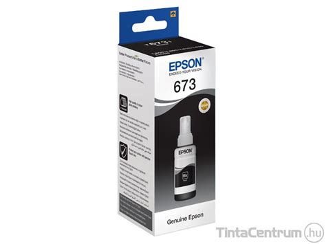 Epson 673 T6731 fekete 70ml eredeti utántöltő tinta TintaCentrum hu