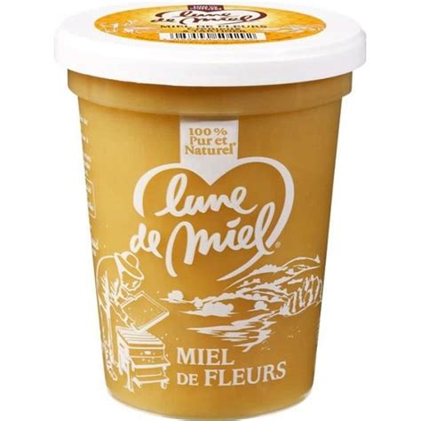 Miel de fleurs Lune de Miel Crémeux à tartiner 500 g Cdiscount Au