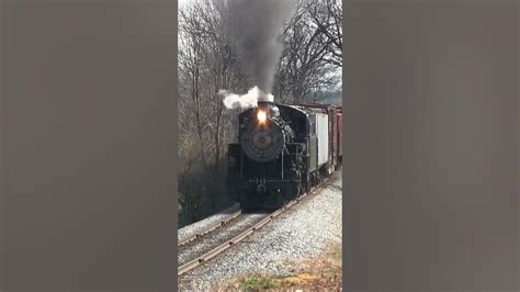 Strasburg Rail Road 90 Makes Stack Talk With A Freight Train Youtube