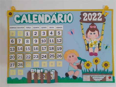 Calendário Para Sala De Aula Educação Infantil