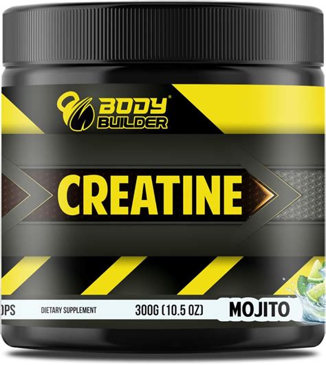 Body Builder Creatine 5000mg Mojito Flavor Gluten Free And Vegan