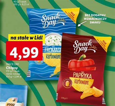 Promocja Chipsy Karbowane Fromage Snack Day W Lidl