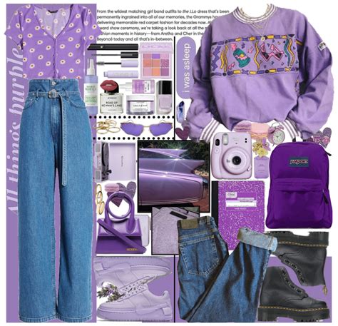 Purple Outfit Outfit Shoplook Mood Board Fashion Purple Outfits