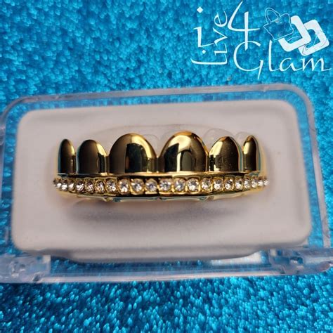 Grillz Gold Single CZ Row Bottom