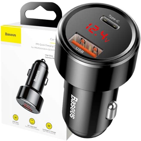 Baseus Magic Series Adowarka Samochodowa Usb Usb C Quick Charge