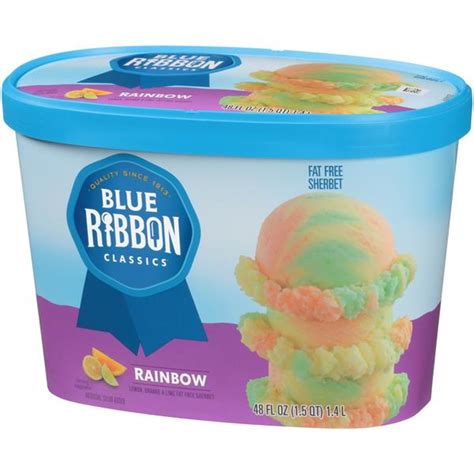 Blue Ribbon Classics Rainbow Fat Free Sherbet Hy Vee Aisles Online