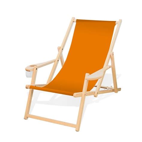 Wood Canvas Folding Deck Chair