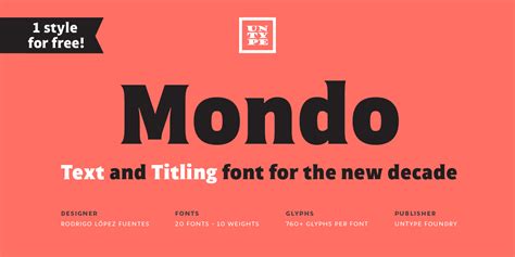 Mondo Font