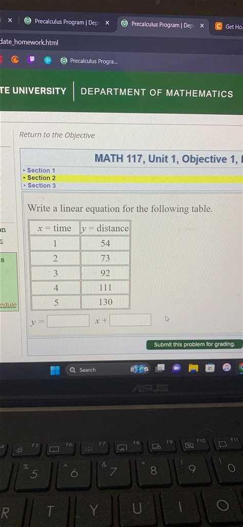 Solved Precalculus Program Dep XPrecalculus Program Chegg