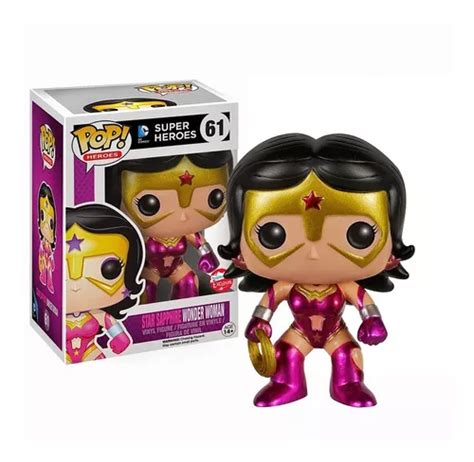 Funko Pop Star Sapphire Wonder Woman Metallic 61 Fugitive Meses Sin