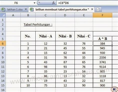 Rumus Microsoft Excel Beserta Contoh Info Guru Guru