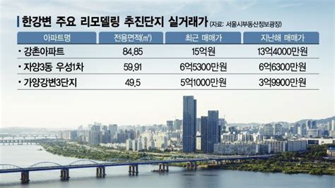 리모델링 속도내는 한강변 단지들 서초구 신반포3차·경남아파트 임대사업자에 통매각 추진