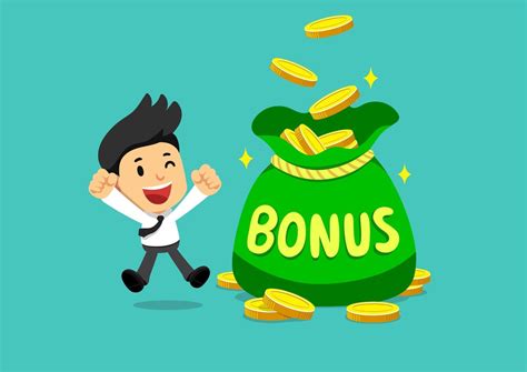 Cartoon Happy Businessman With Big Bonus Money Bag Vector Art