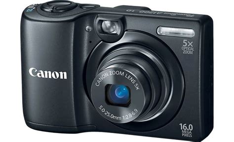 Canon Powershot A1300 Black 16 Megapixel Digital Camera With 5x