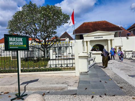 Yogyakarta Indonesia In November The Entrance Sign For The Fort