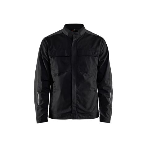 Veste industrie stretch 2D Noir Gris foncé Blaklader Taille S