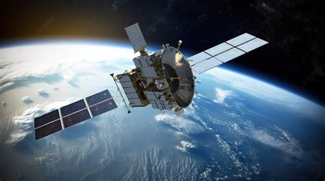 render  latest telecommunications satellite  earth  orbit
