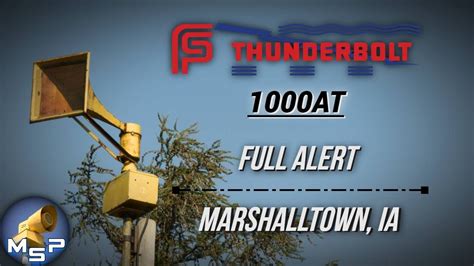 Federal Sign Signal Thunderbolt 1000AT Tornado Siren Test Full