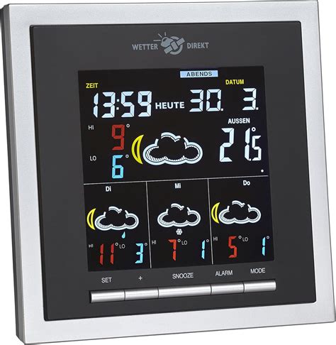 TFA Dostmann TFA 35 5057 It Helios sat gestützte Funk Wetterstation