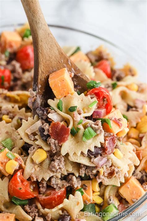 Cowboy Pasta Salad Eating On A Dime