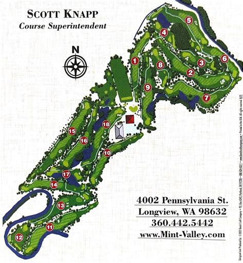 Course Map Mint Valley Golf Course