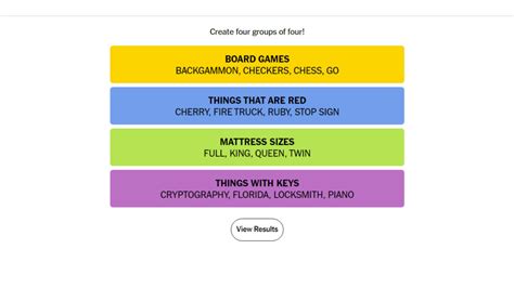 NYT Connections Answers for July 4 2024 - Try Hard Guides