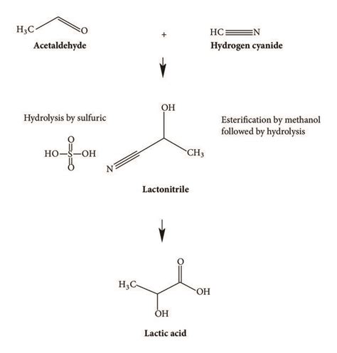 A Schematic Presentation Of Production Of Lactic Acid By Chemical Process Download Scientific