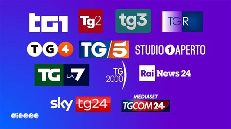 Tg Telegiornali Rai Tg Tg Tg Rainews Mediaset Tg Tg