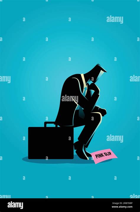 Business Concept Illustration Of A Businessman Sitting On Suitcase