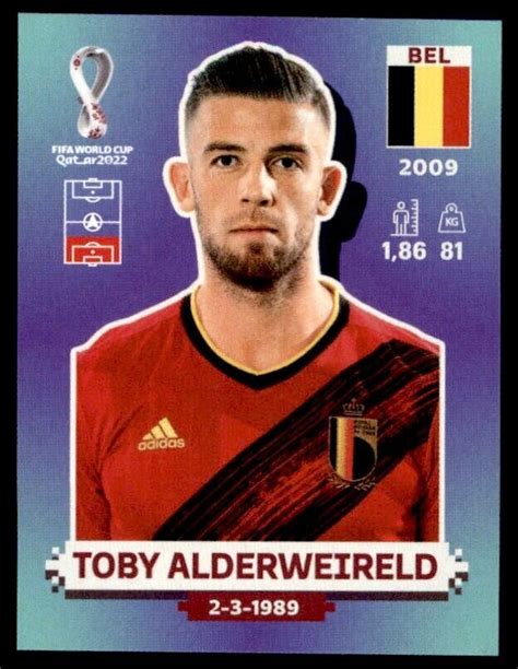 Panini World Cup Qatar Pegatina Toby Alderweireld B Lgica No Bel